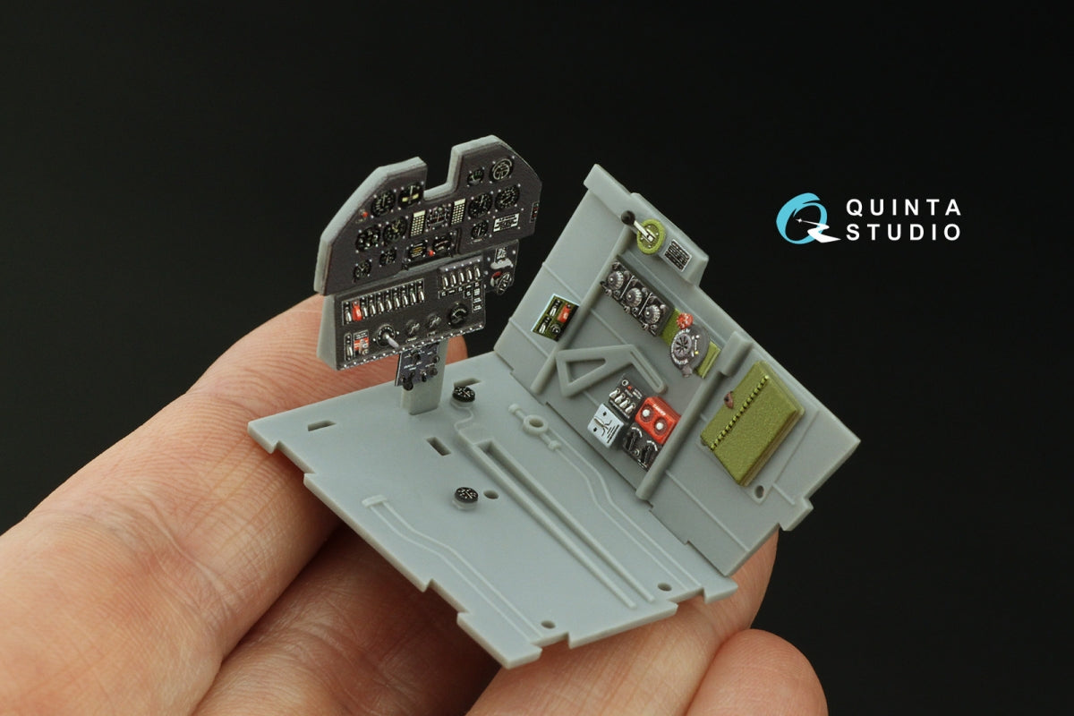 Intérieur imprimé en 3D et coloré sur papier décalcomanie Quinta Studio QD32162 P-40N Warhawk (Trumpeter) 1/32 – image 9