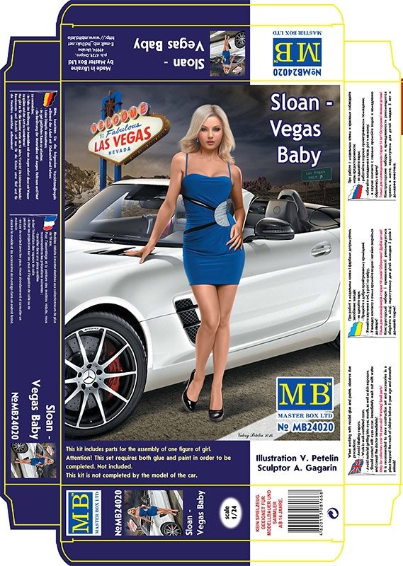 Master Box 24020 Série Dangerous Curves. Sloan - Vegas Baby 1/24 – immagine 3