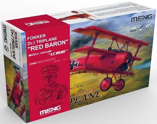 Maquette Meng QS-002S Fokker Dr.I Triplan « Baron Rouge » 1/32