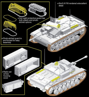 Dragon 6620 StuG. III F/8 Early Production Italy 1943 1/35 – zdjęcie 2