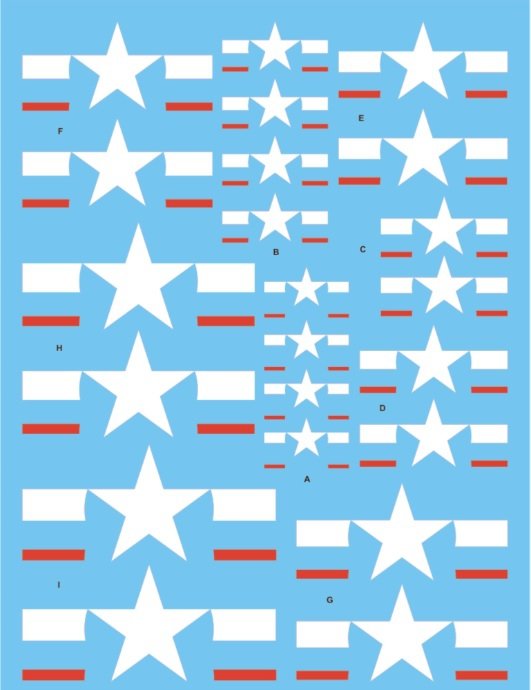 Techmod 48109 - Insignes américains de 1943 à nos jours (1/48)
