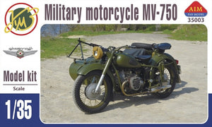 Maquette AIM Fan Modell 35003 MV-750 Moto soviétique avec side-car 1/35