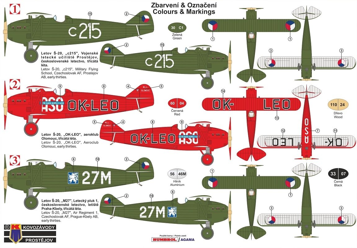 Kovozavody Prostejov KPM0195 Letov Š-20 1/72 – zdjęcie 2