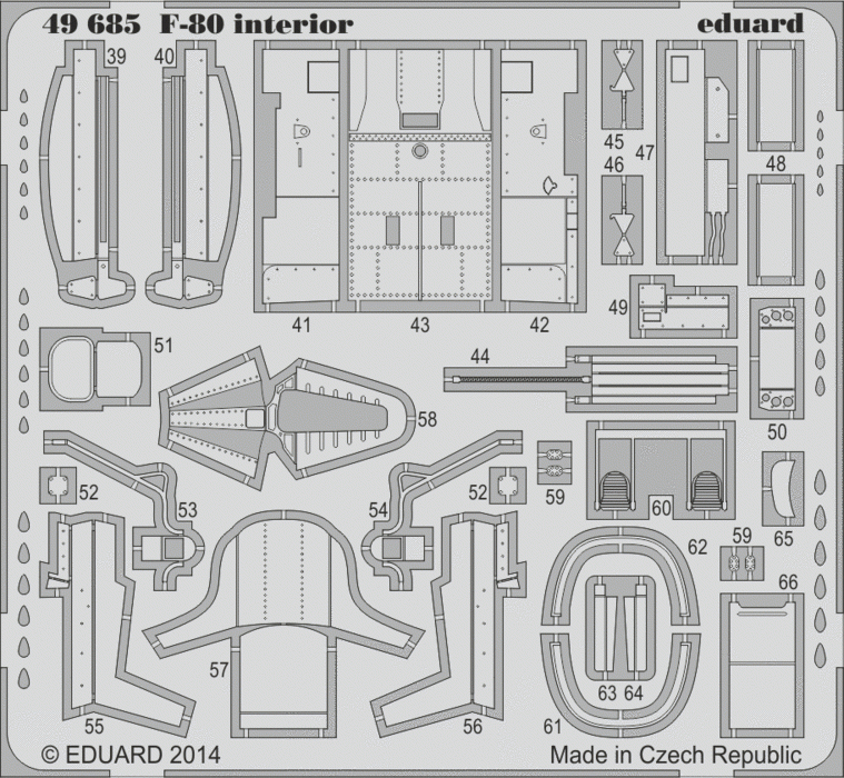 Intérieur du F-80 Eduard 49685 SA HOBBY BOSS 1/48 – image 2