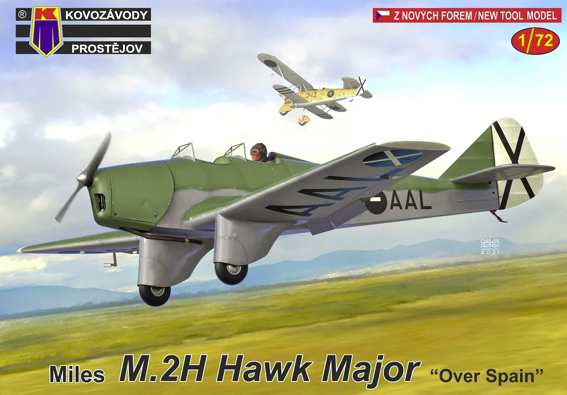 Kovozavody Prostejov KPM0282 Miles M.2H Hawk Major « Au-dessus de l’Espagne » 1/72