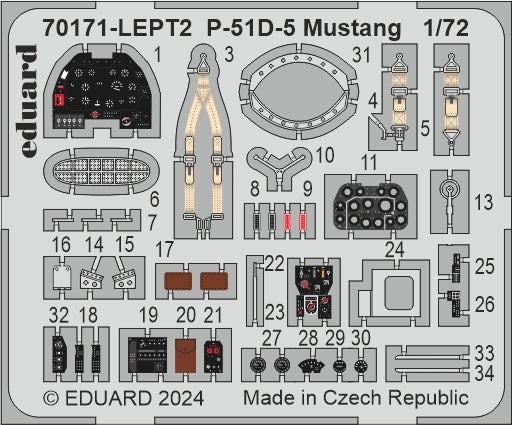 Eduard 70171 P-51D-5 Mustang - Édition ProfiPACK 1/72 – image 7