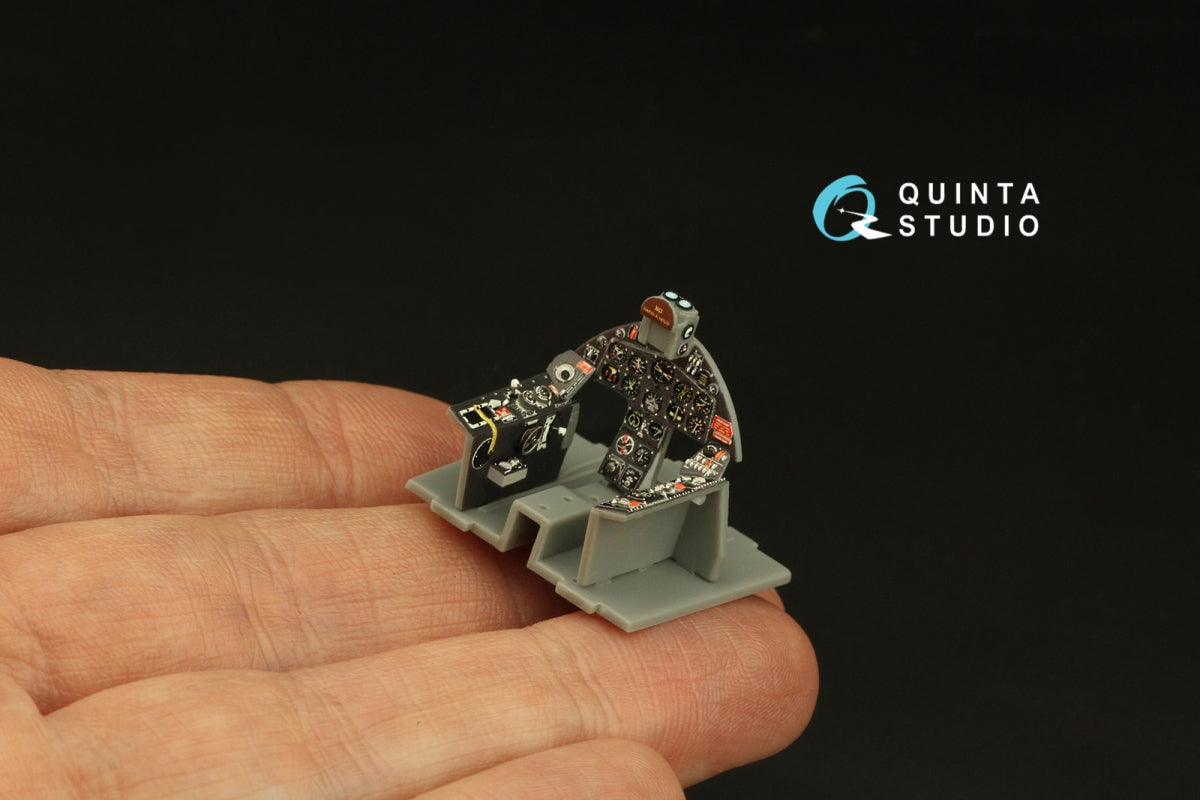Intérieur imprimé en 3D et coloré sur papier décalcomanie Quinta Studio QD48365 F8F-1 Bearcat (Hobby Boss) 1/48 – image 7