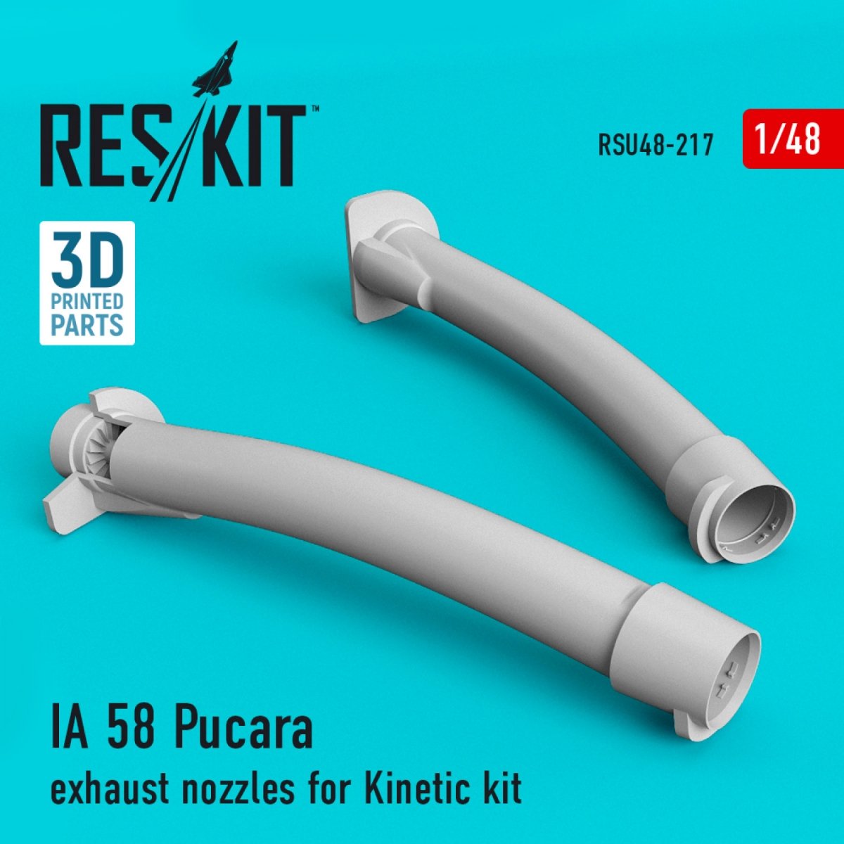 RESKIT RSU48-0217 IA 58 TUYAUX D'ÉCHAPPEMENT PUCARA POUR MAQUETTE KINETIC 1/48