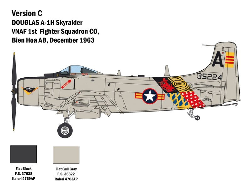Italeri 2788 Douglas A-1H Skyraider 1/48 – zdjęcie 4