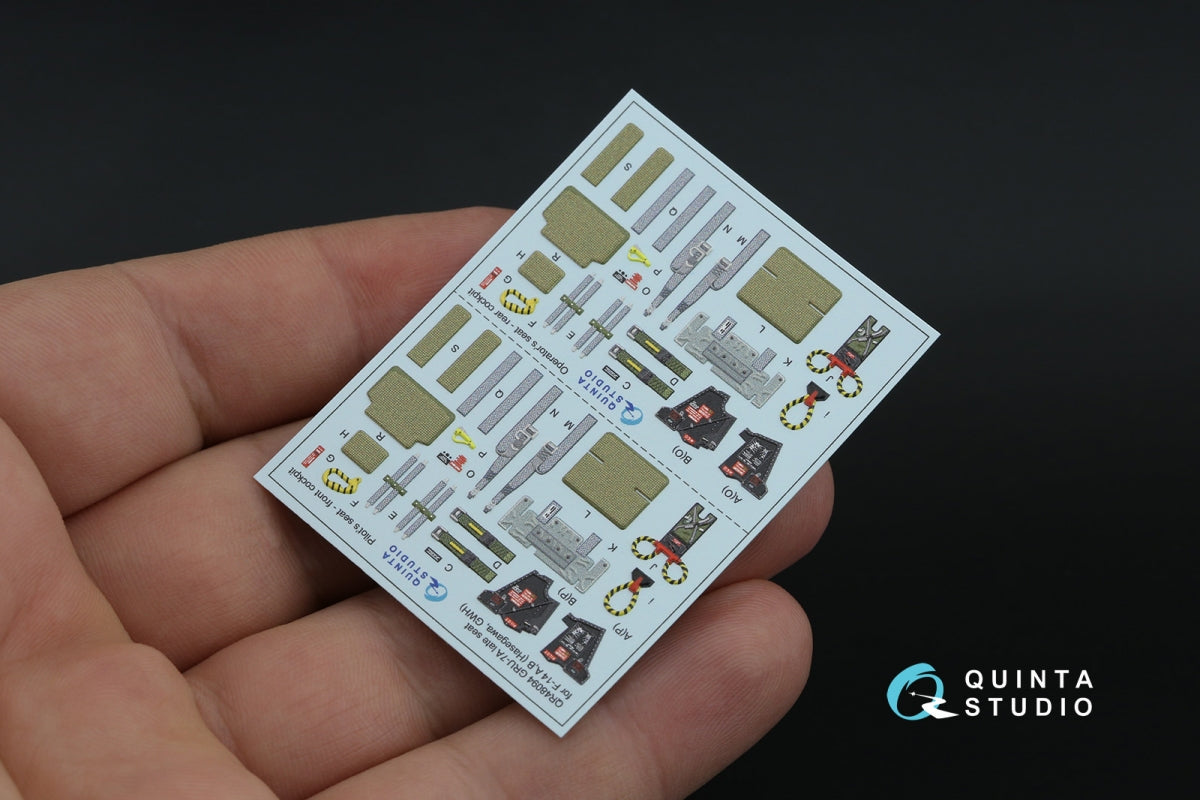 Quinta Studio QR+48094 GRU-7A tardif, 2 sièges éjectables pour F-14 A/F-14B (Hasegawa, GWH) 1/48 – immagine 2