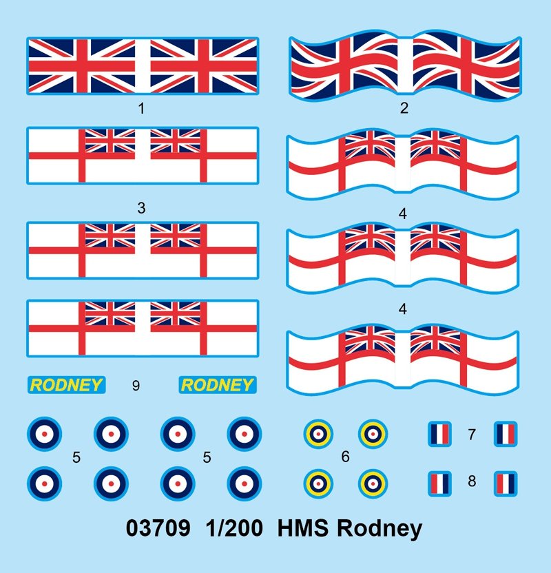 Trompette 03709 HMS Rodney (1/200) – immagine 4