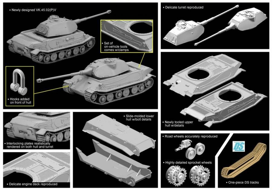 Dragon 7492 VK.45.02(P)V 1/72 – imagen 5