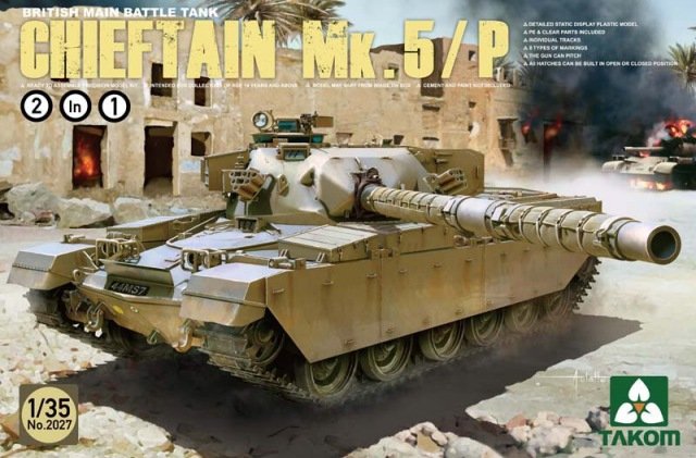 Takom 2027 CHAR DE COMBAT PRINCIPAL BRITANNIQUE CHIEFTAIN Mk.5/P