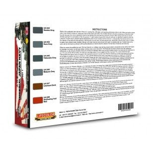 Coffret de peinture acrylique Lifecolor CS36, teinte Marine japonaise, lot de 1 (6 x 22 ml). – image 2