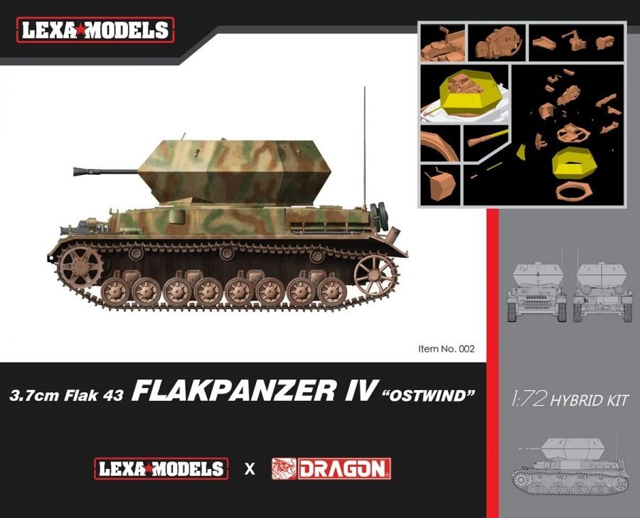 Dragon 7535 3.7cm FlaK 43 Flakpanzer IV "Ostwind" 1/72