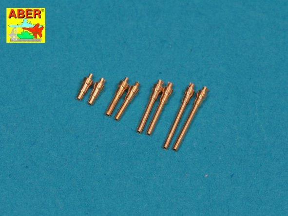 Aber A72 005 Jeu de 8 canons Browning M2 US de calibre .50 (12,7 mm) tournés pour P-47 Thunderbolt (1/72)