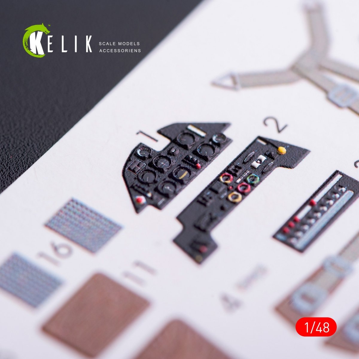 KELIK K48009 Décalcomanies 3D intérieures pour maquette Wingsykits au 1/48 – image 3