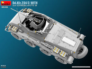 MiniArt 35431 Sd.Kfz.234/3 Avec 2cm Schwebelafette 38 1/35 – immagine 10