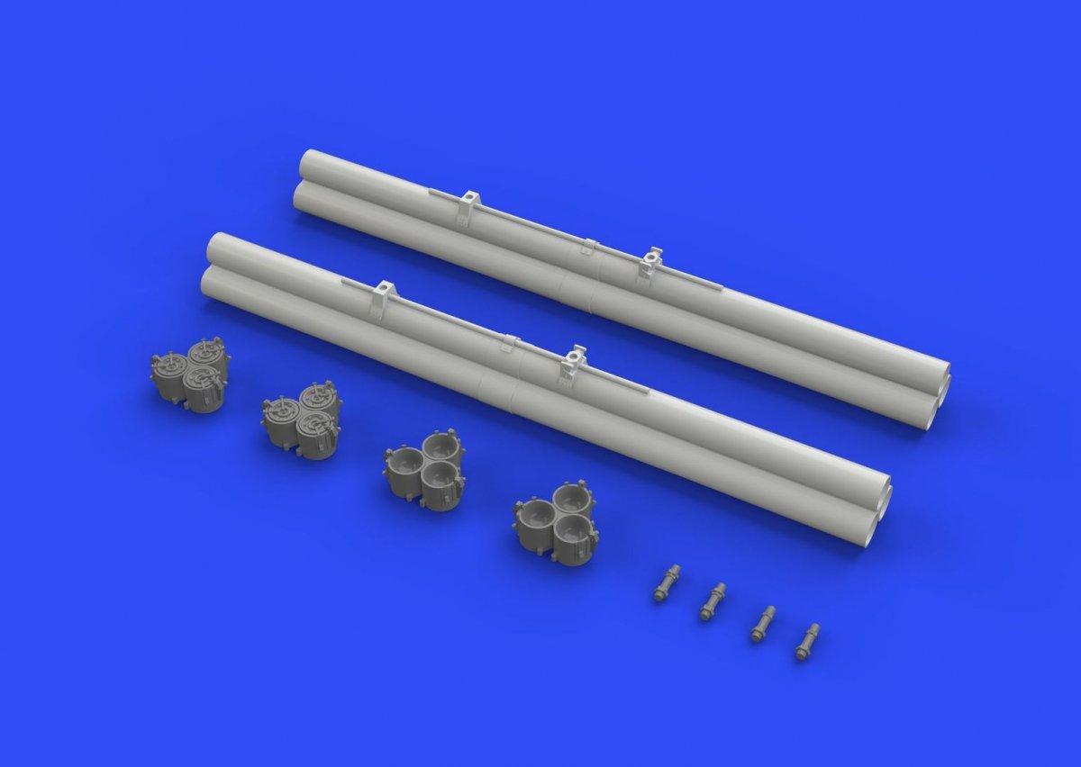 Lance-roquettes bazooka Eduard 632082 pour P-40 au 1/32  – image 3