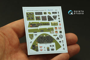 Intérieur imprimé en 3D et coloré sur papier décalcomanie Quinta Studio QD32133 F6F-3 Hellcat (Trumpeter) 1/32 – image 4