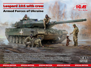 ICM 35013 Leopard 2A6 avec équipage, Forces armées ukrainiennes, échelle 1/35