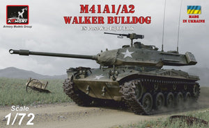 Armory Models 72412 M41A1/A2 Walker Bulldog Char léger américain d&amp;#39;après-guerre 1/72