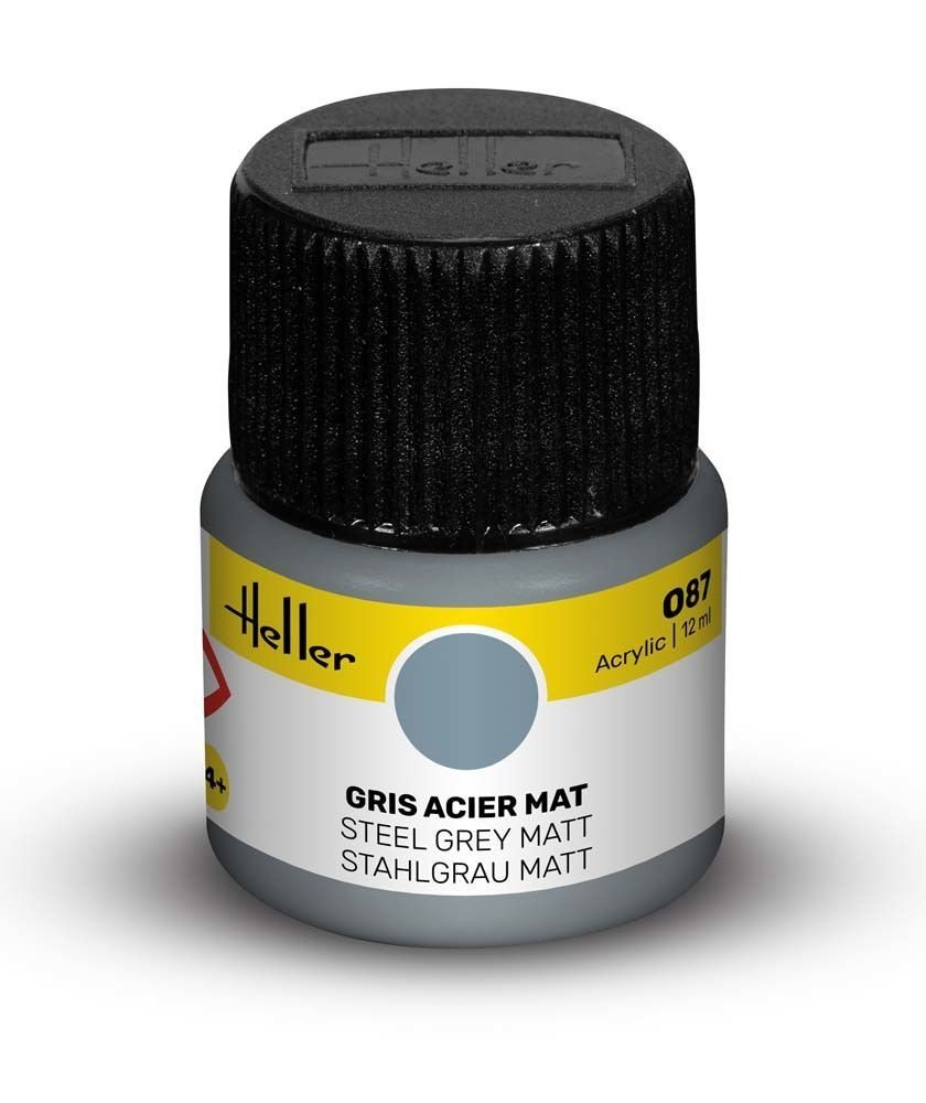 Heller 9087 087 Gris acier - Mat 12 ml