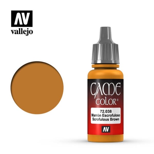 Vallejo 72038 Game Color - Brun scrofuleux 18 ml