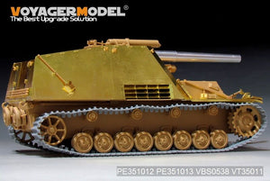 Maquette Voyager PE351013 Plaque de blindage/ailes pour Sd.Kfz.165 Hummel allemand de la Seconde Guerre mondiale, compatible avec la maquette TAMIYA 35367 au 1/35 – Bild 4