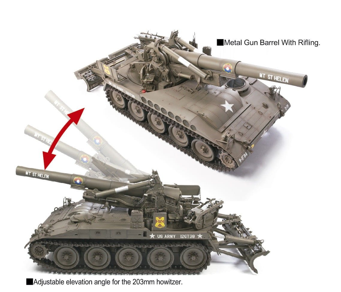AFV Club 35110 Obusier M110 de l&amp;#39;armée américaine, canon de 8 pouces (203 mm), échelle 1/35 – Bild 4
