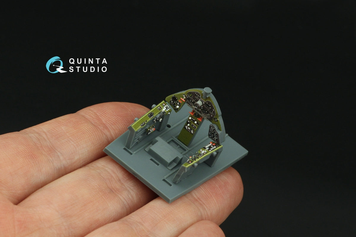 Intérieur imprimé en 3D et coloré sur papier décalcomanie Quinta Studio QD48413 F6F-3E/N Hellcat (Eduard) 1/48 – image 10