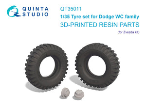 Quinta Studio QT35011 Jeu de pneus Dodge WC Family (Zvezda) 1/35