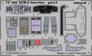 Eduard 73468 Sea King AEW.2 intérieur SA 1/72 CYBER HOBBY