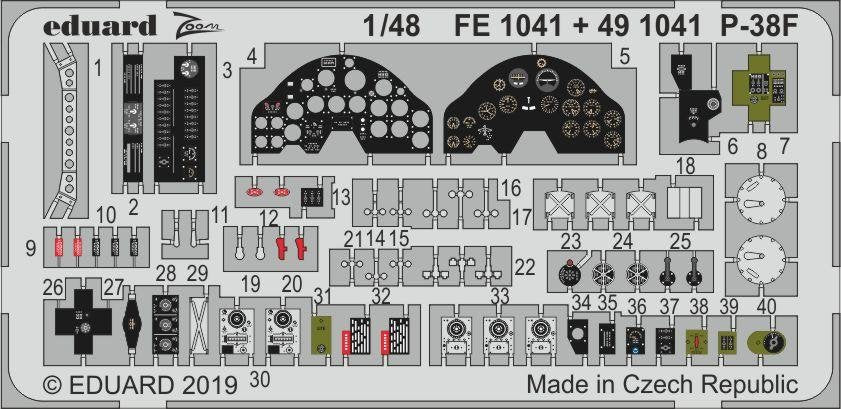 Eduard 491041 P-38F 1/48 TAMIYA  – Bild 2