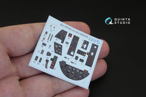 Intérieur imprimé en 3D et coloré sur papier décalcomanie Quinta Studio QD32040 F4U-1A Corsair (pour maquette Tamiya) 1/32 – immagine 3