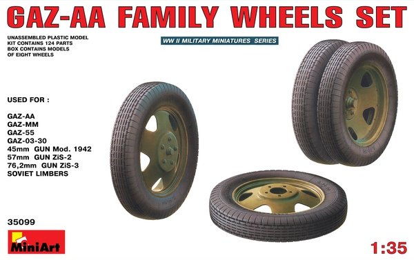 MiniArt 35099 Jeu de roues familiales GAZ-AA 1/35 
