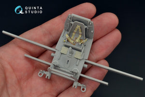 Intérieur imprimé en 3D et coloré sur papier décalcomanie Quinta Studio QD32052 Bf 109E-3 (pour maquette Cyber-hobby/Dragon) 1/32 – immagine 9