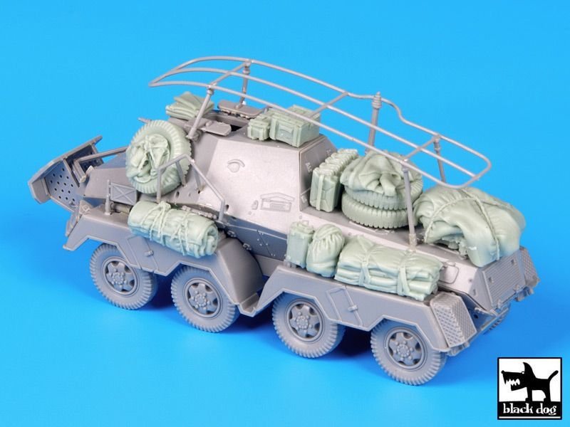 Ensemble d&amp;#39;accessoires Black Dog T72058 Sd Kfz 263 pour Dragon 1/72