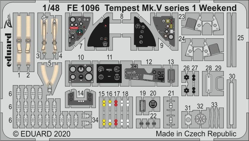 Eduard FE1096 Tempest Mk. V série 1 Weekend 1/48 EDUARD