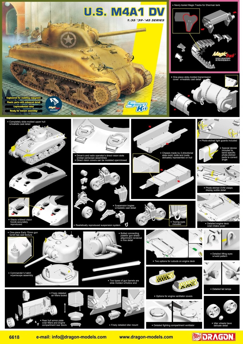 Dragon 6618 U.S. M4A1 DV 1/35 – zdjęcie 2