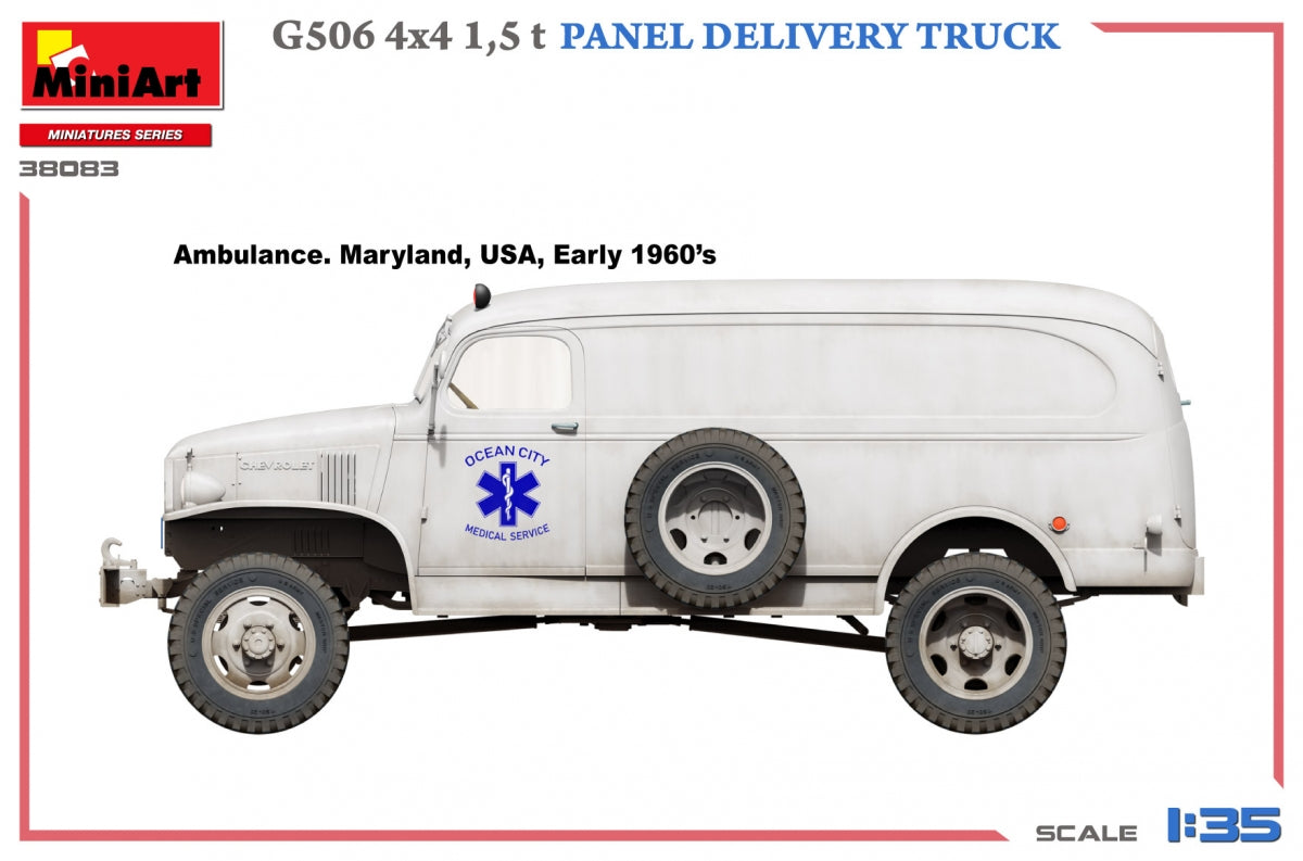 MiniArt 38083 G506 4x4 1,5 t Camion de livraison de panneaux 1/35 – immagine 3