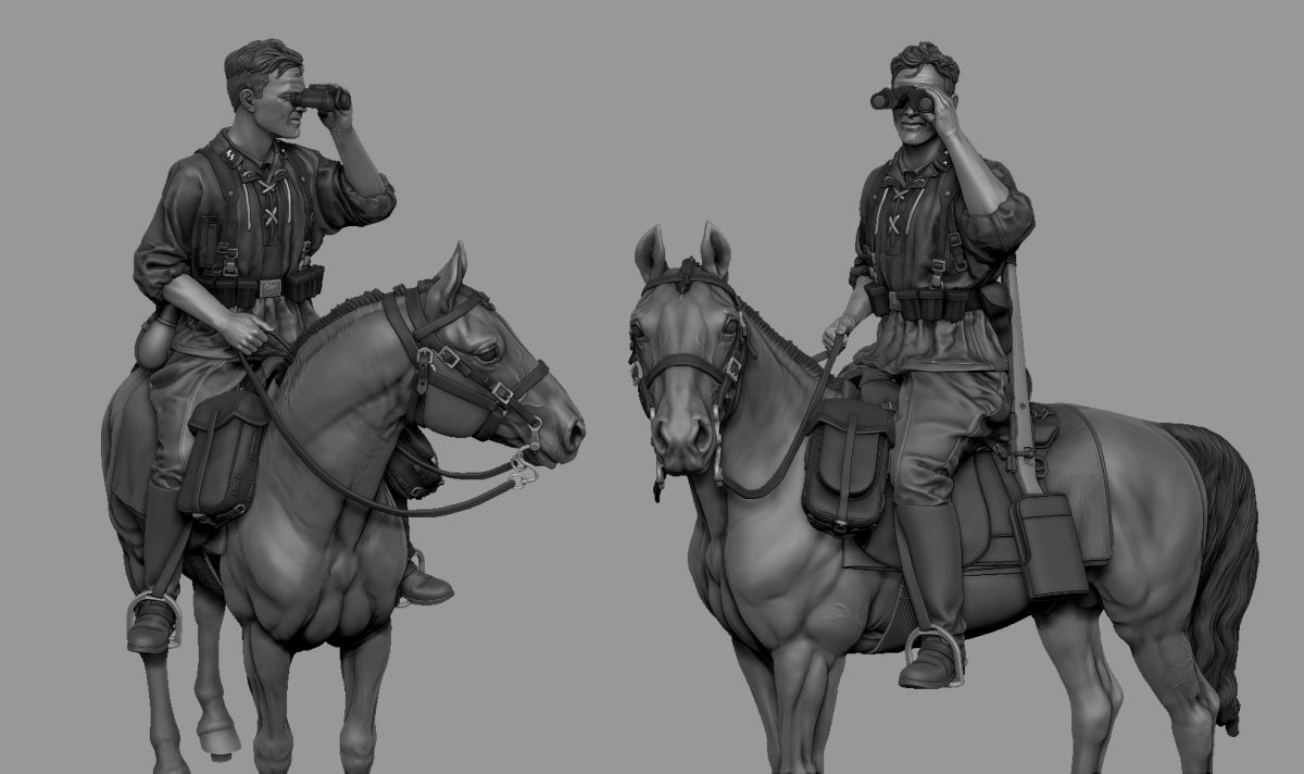 Panzer Art FI35-223 Cavalier monté allemand de la 8e division Waffen-SS Florian Geyer 1/35 – immagine 2