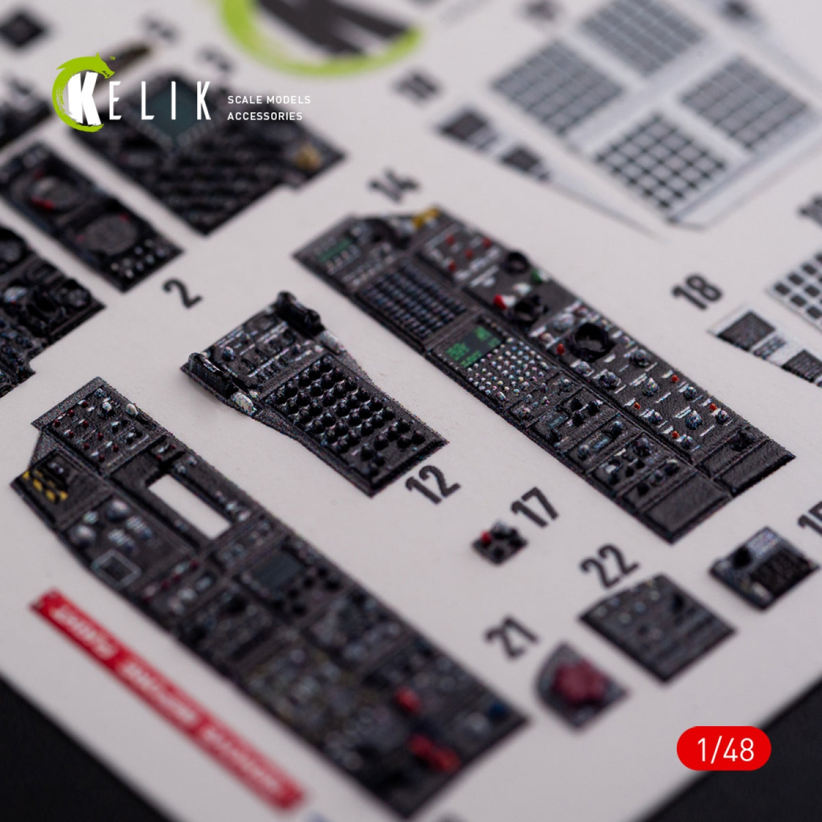 Décalcomanies 3D intérieures KELIK K48017 A-10C « Thunderbolt » pour maquette Academy au 1/48 – immagine 5