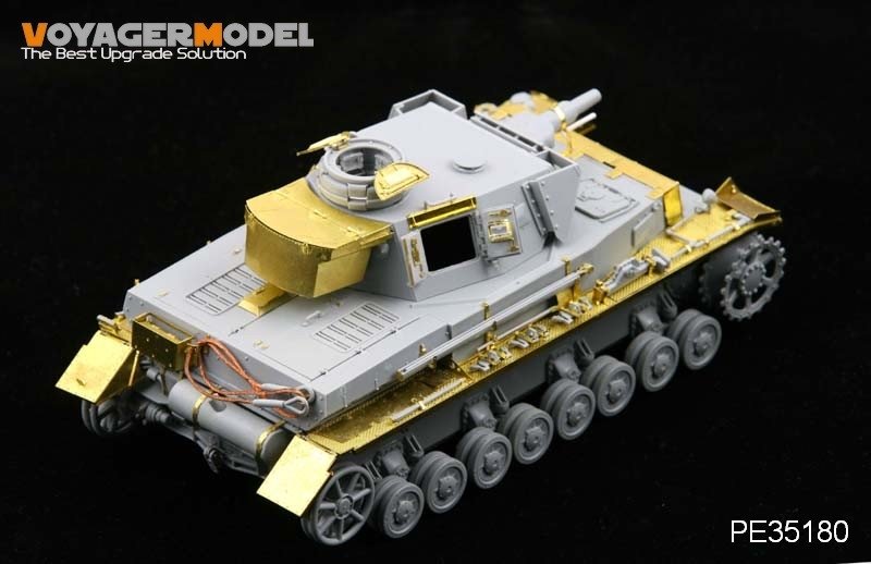 Voyager modèle PE35180 Seconde Guerre mondiale Pz.KPfw. IV Ausf F1 &amp;quot;Vorpanzer&amp;quot; pour DRAGON 6398 1/35 – image 6