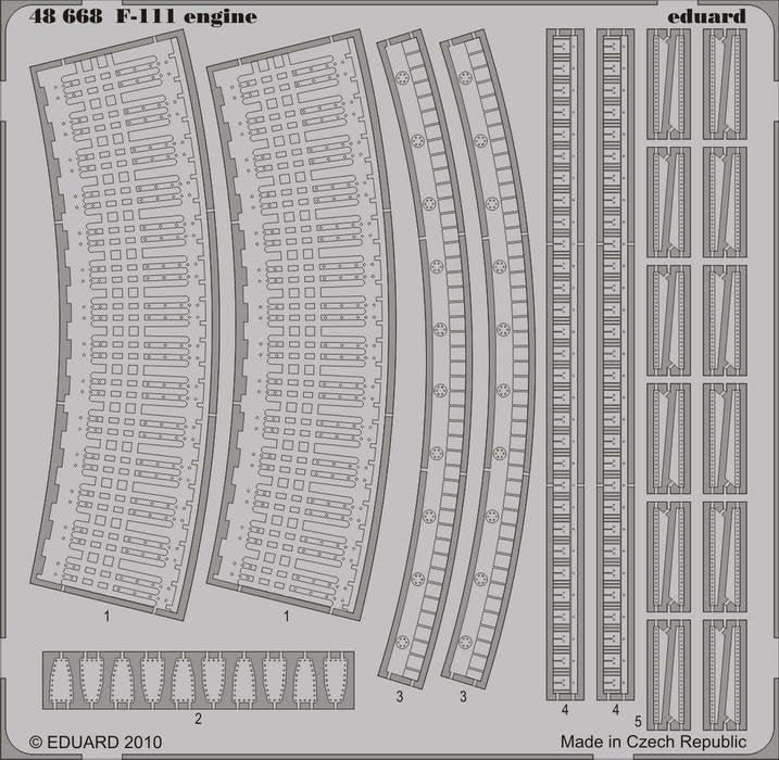 Moteur Eduard 48668 F-111 1/48 Hobby Boss
