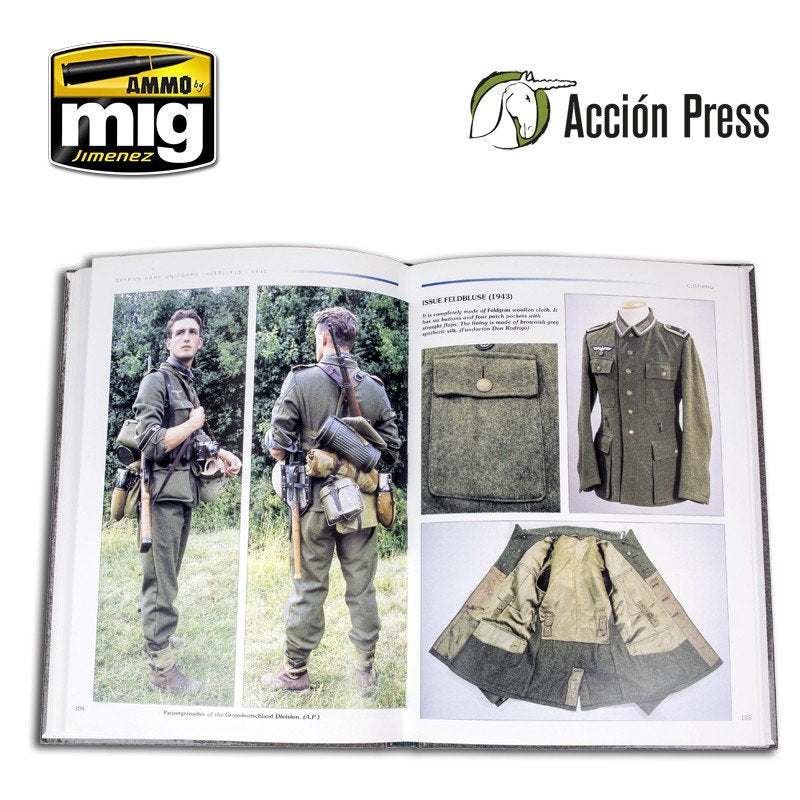 AMMO of Mig Jimenez EURO0026 GERMAN ARMY UNIFORMS - HEER (1933-1945) Englis – zdjęcie 10