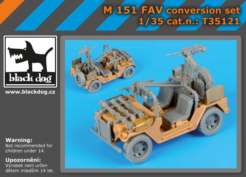 Kit de conversion Black Dog T35121 M-151 FAV au 1/35