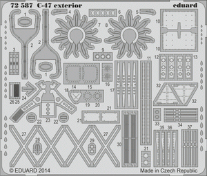 Eduard 72587 C-47 extérieur 1/72 AIRFIX