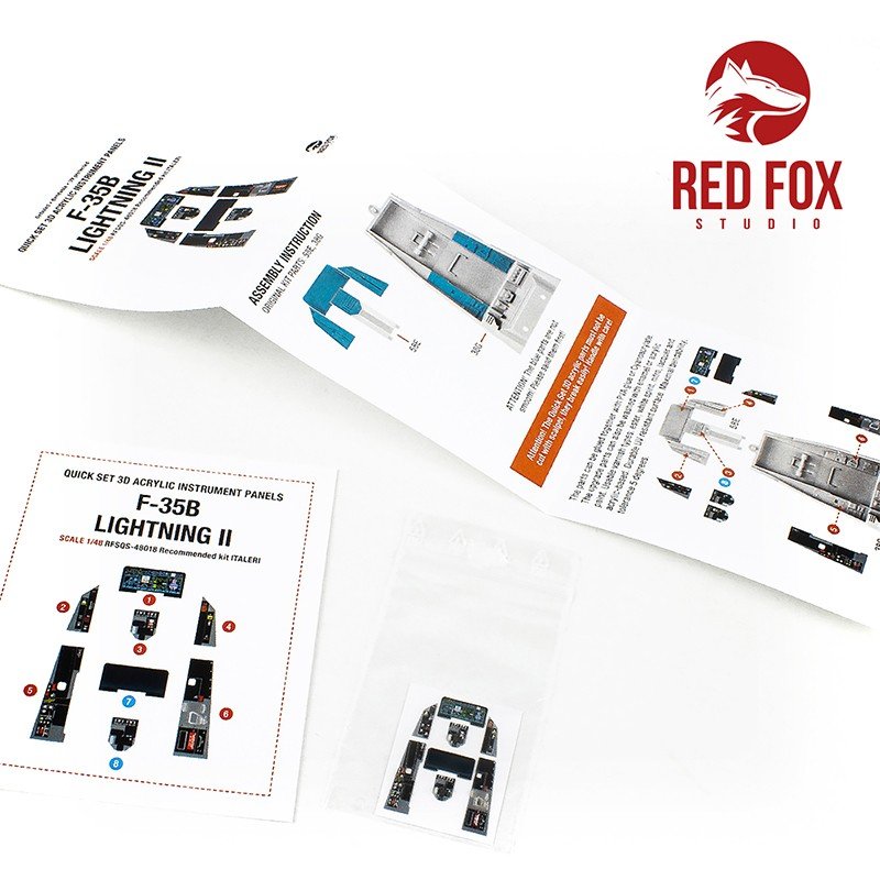 Red Fox Studio QS-48018 F-35B Lightning II (pour kit Italeri) 1/48 – image 3