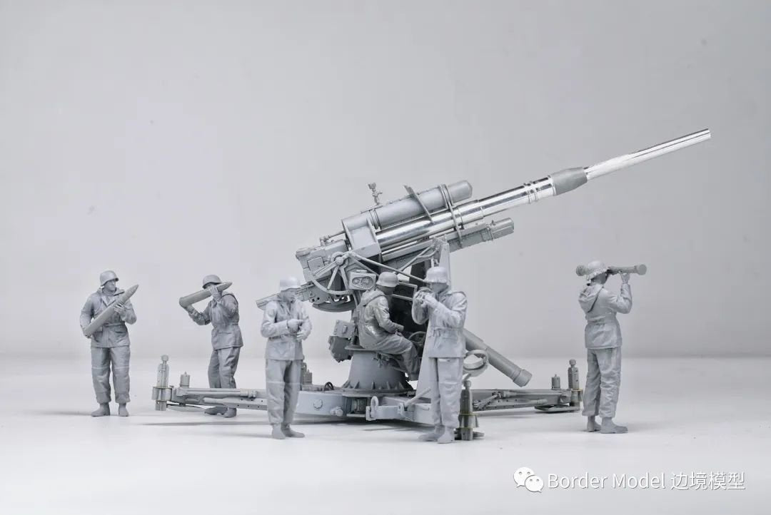 Maquette Border BT-013 Canon antiaérien allemand Flak36 de 88 mm avec 6 servants, échelle 1/35 – Bild 4